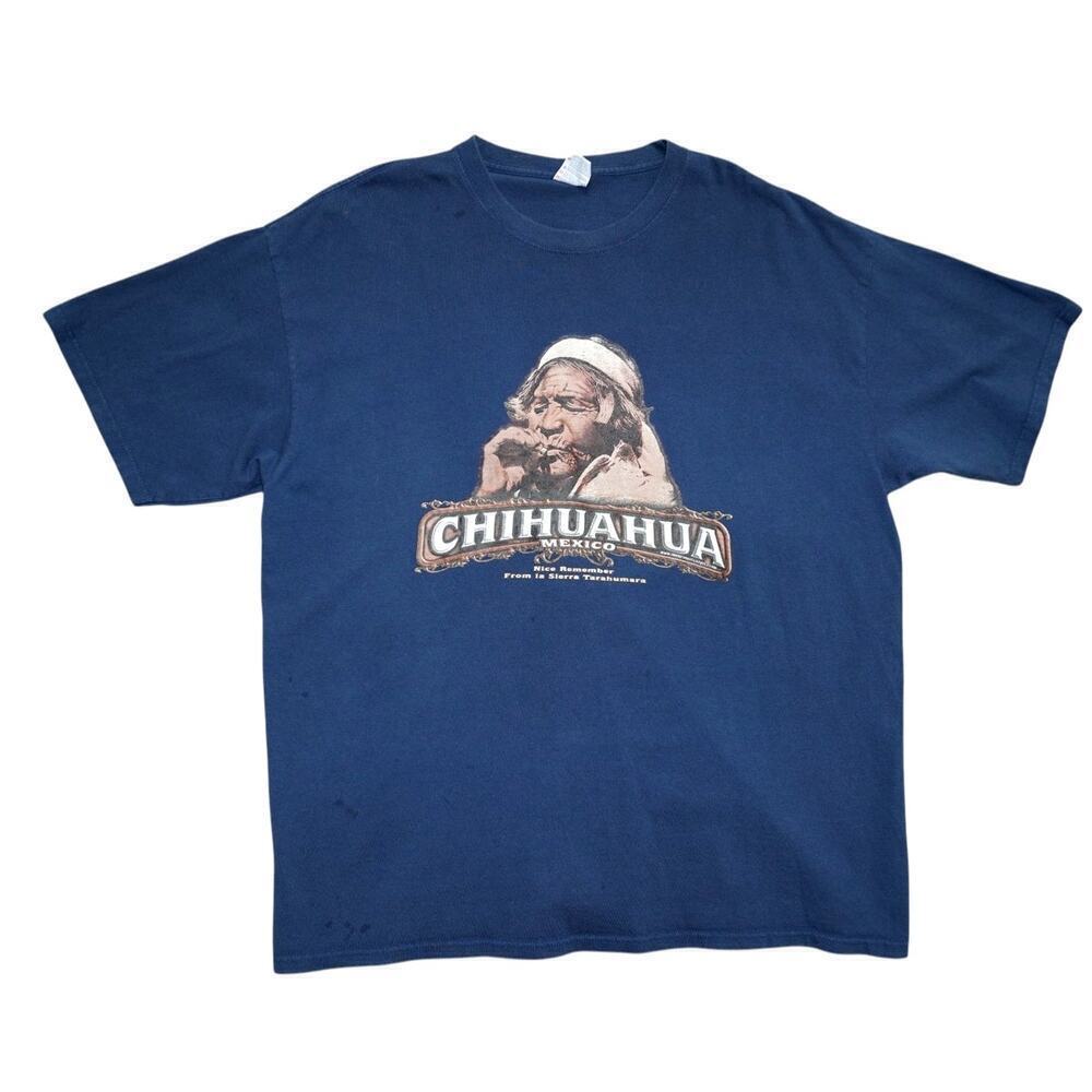 Vintage Chihuahua Mexico Graphic T-Shirt – Yazbek 2XL – Sierra Tarahumara